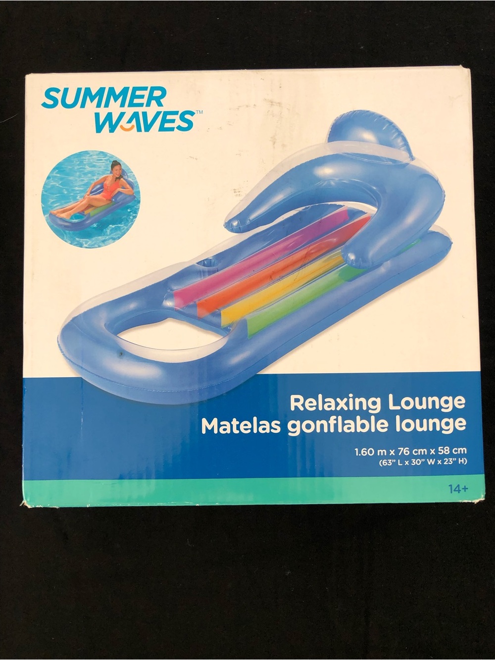 NEW Adult Size Inflatable Lounge Pool Float